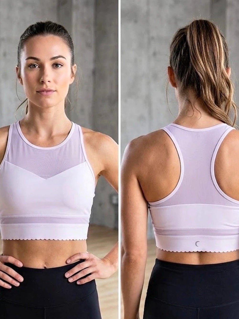 Zyia Active Light N Tight Mesh Trim Sports Bra